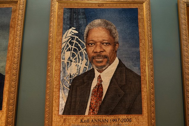 Kofi Annan- Secrétaire général de l'organisation des nations unies-ONU