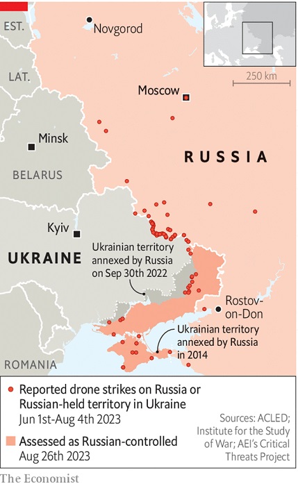 Drones ukrainiens-civils russes-terreur psychologique