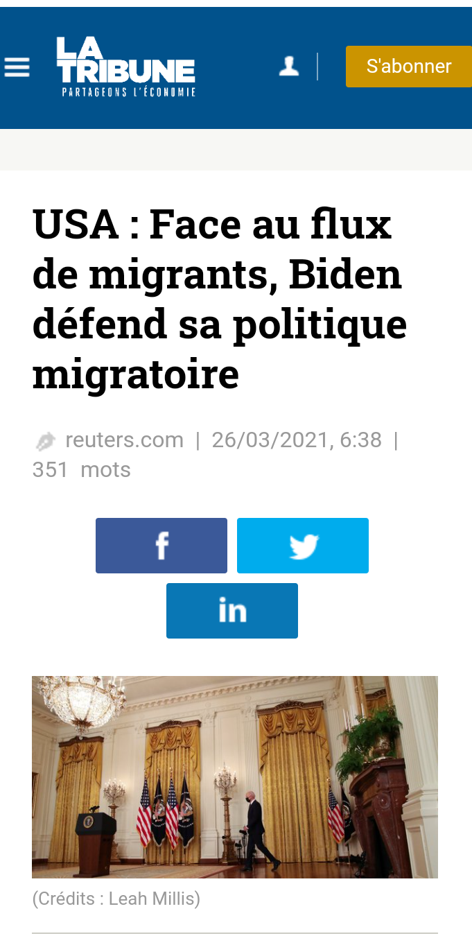 Joe Biden accueille les migrants malgré le flux