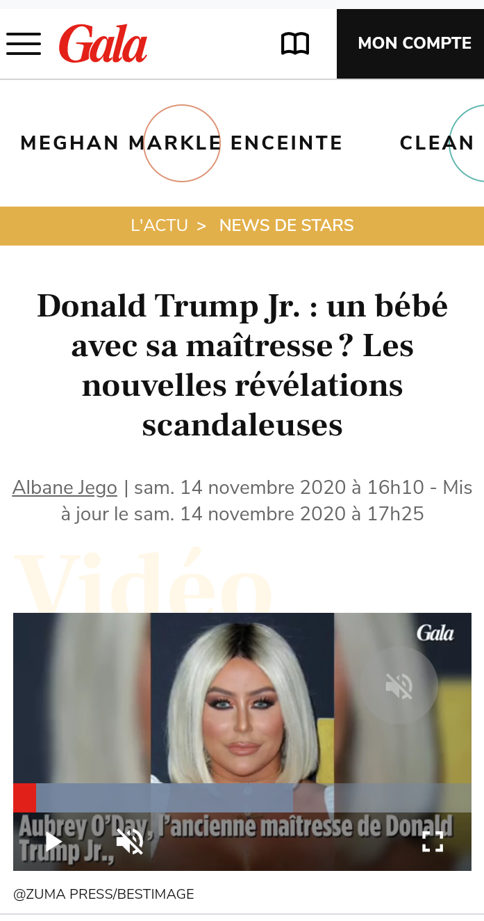 Donald Trump Jr a un bébé avec sa maîtresse ?