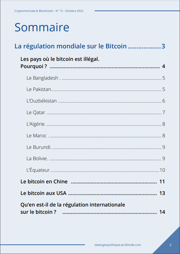 Revue internationale mensuelle Cryptomonnaie et blockchain - géopolitique profonde.