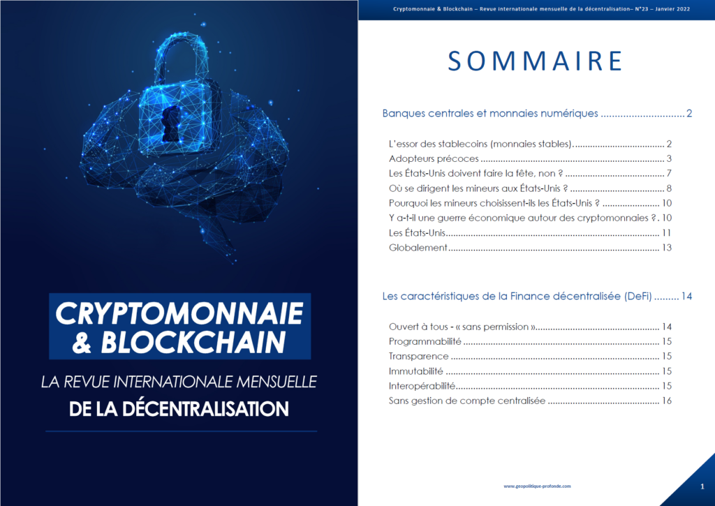 Cryptomonnaie & Blockchain revue de janvier 2022