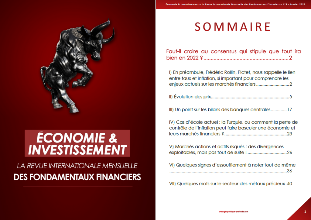 Revue Economie & Investissement de janvier 2022 Géopolitique Profonde