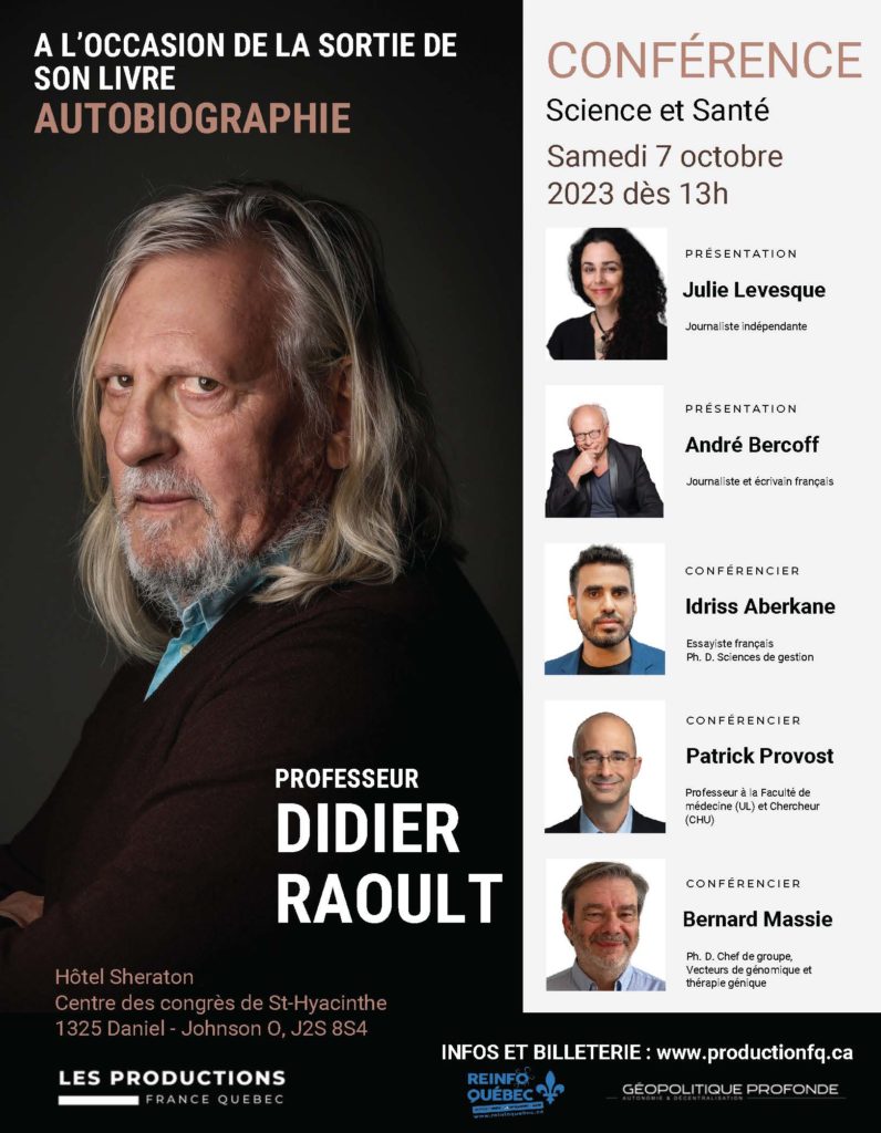 Raoult, Bercoff, conférence