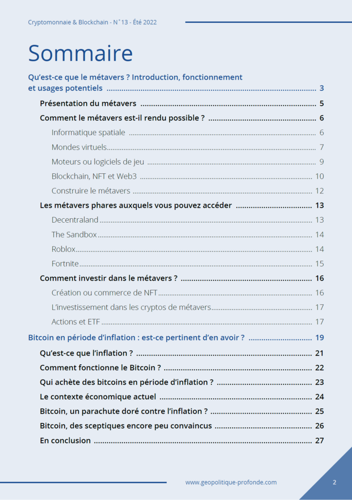 Bitcoin et inflation