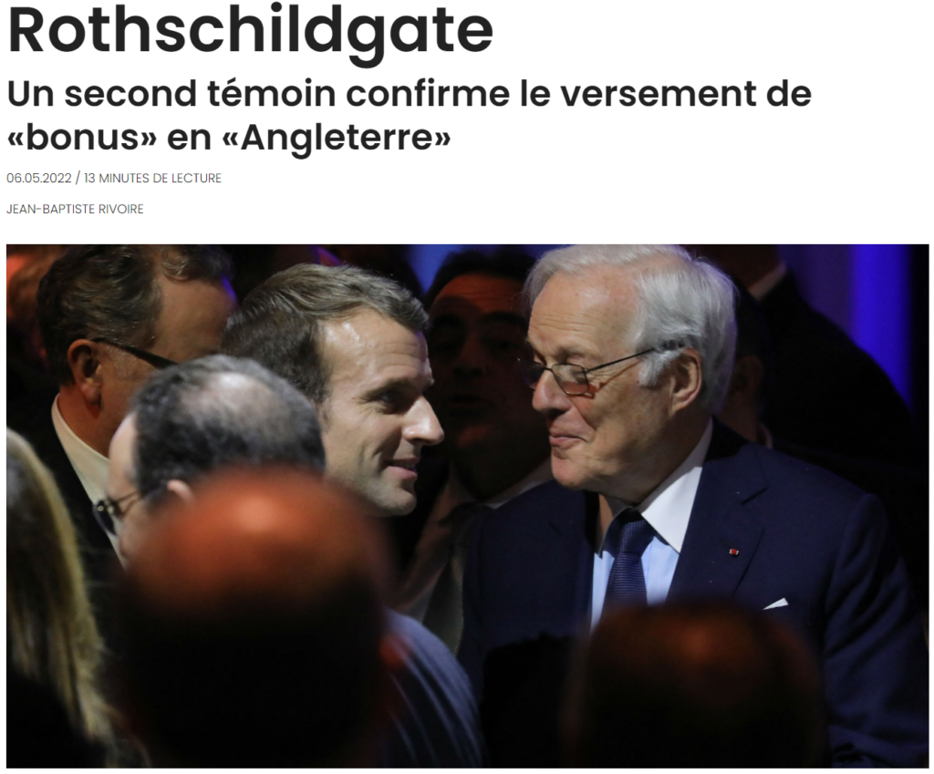 ROTHSCHILD : MACRON CACHE DES MILLIONS À L'ÉTRANGER ?