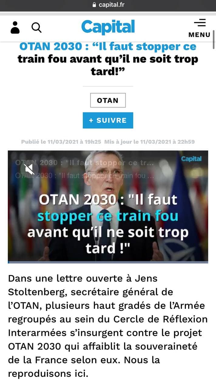 Scandale de l'OTAN pour la souveraineté de la France