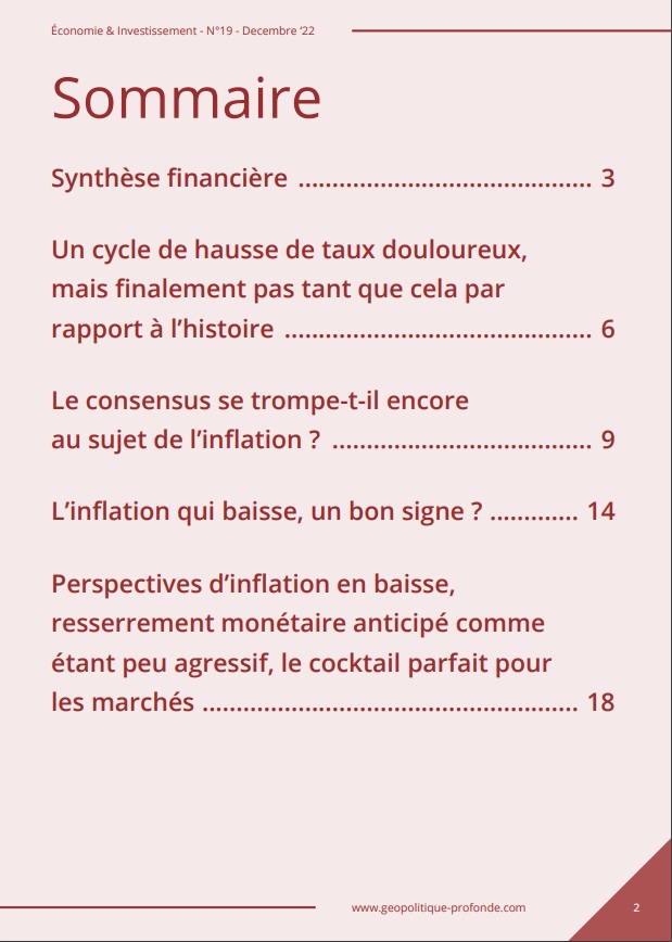 Revue économie et investissement décembre