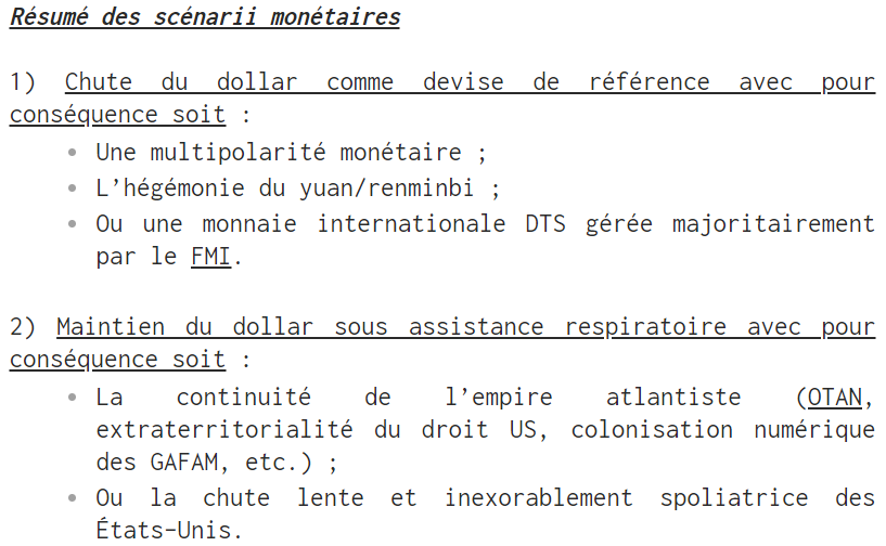 L'avenir de la monnaie : DTS ou cryptomonnaie