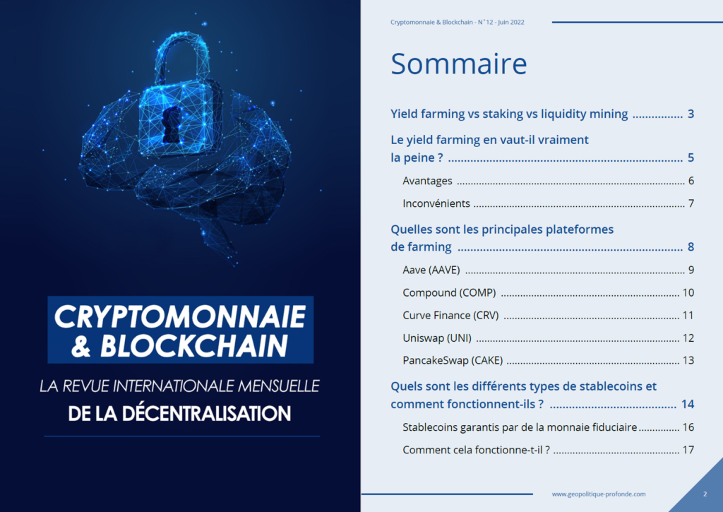 Sommaire Cryptomonnaie & Blockchain n°22 de juin 2022